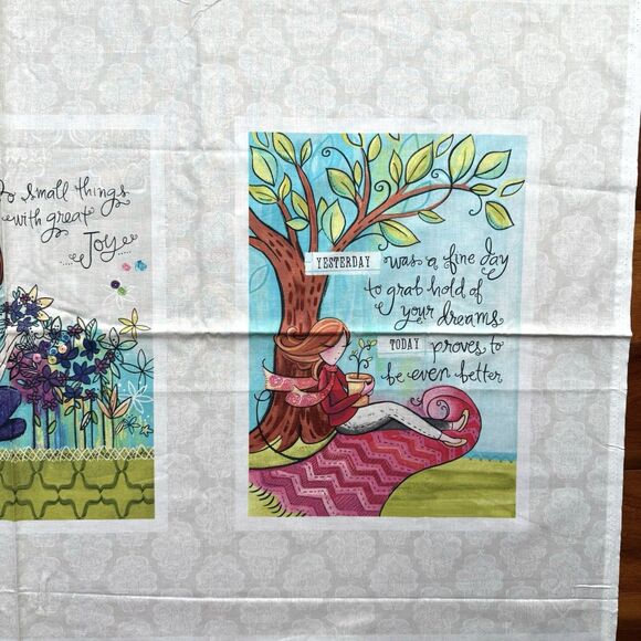 Gratitude Blooms Quilt Panel Grace Adelyn Designs Red Rooster Fabrics 25518 HTF - Picture 7 of 7